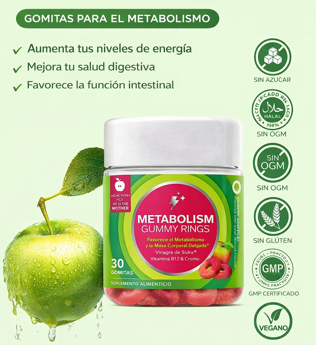 AROS DE GOMITAS PARA EL METABOLISMO