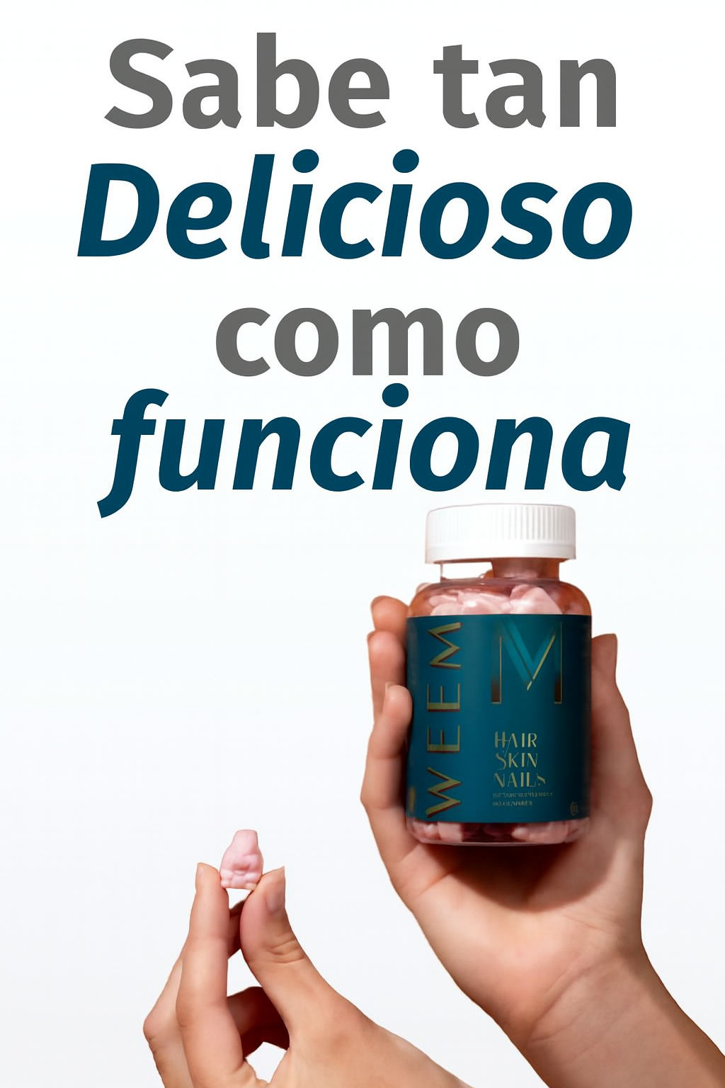 WEEM Gomitas para cabello, piel y uñas.